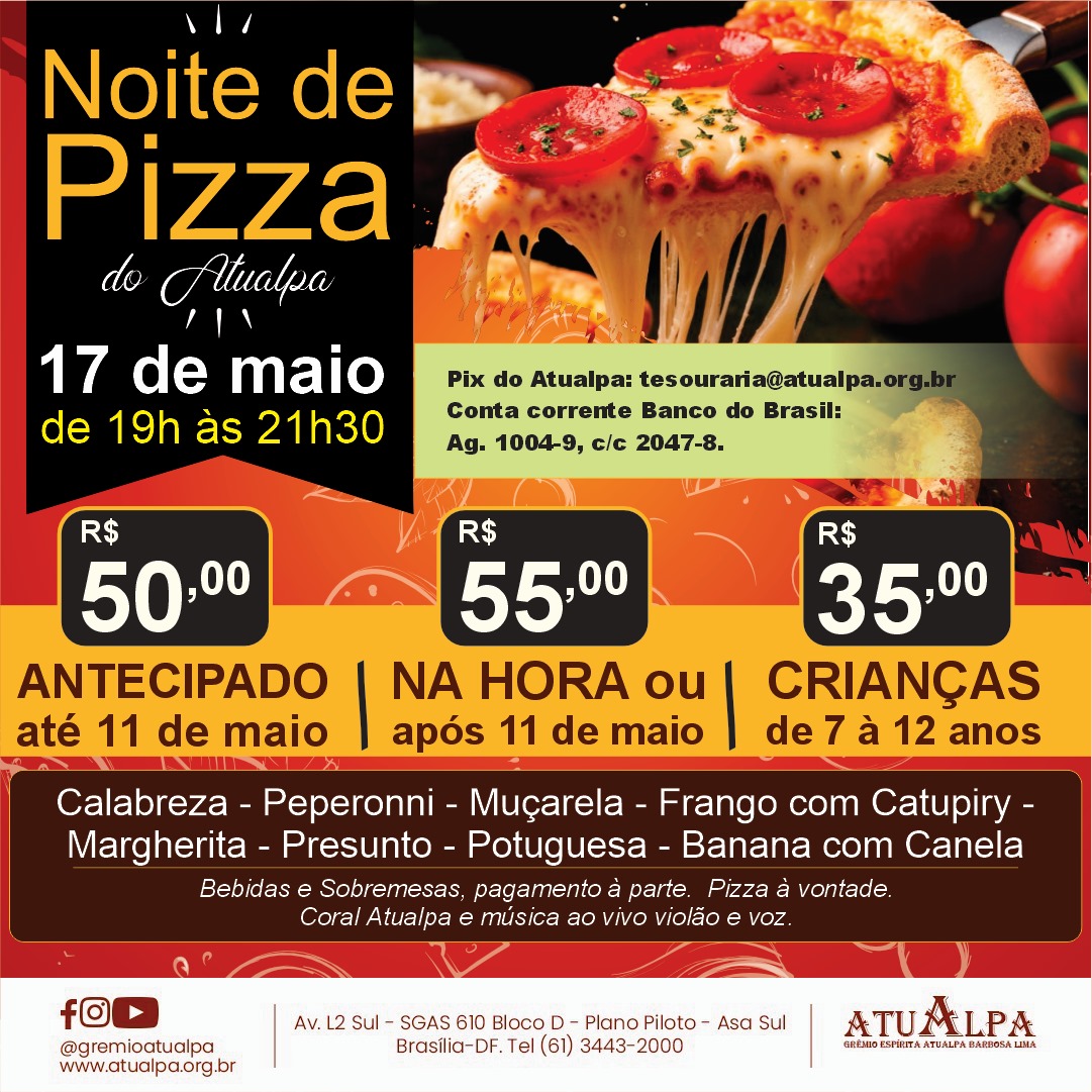 Atualpa - Notícia - Noite da Pizza